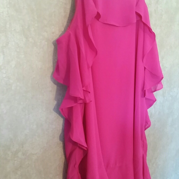 Pink mini dress with ruffles plus size 1X 2X 3X - Picture 6 of 6
